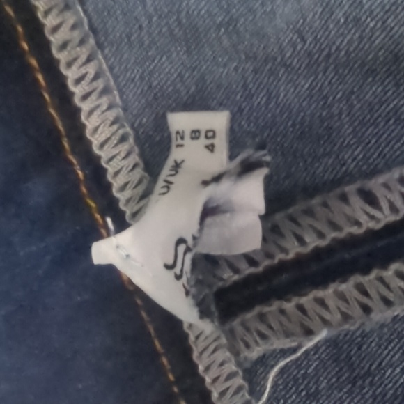 PRINCESS POLLY Strapless Paneled Bodycon Denim Mini Dress ~ NWOT - Picture 10 of 13